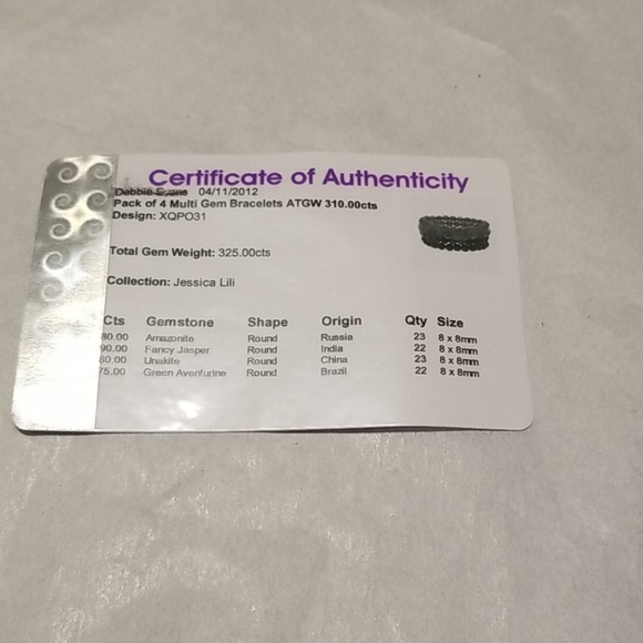 Set of 4 Multi Gem Bracelets NWT - Picture 7 of 7